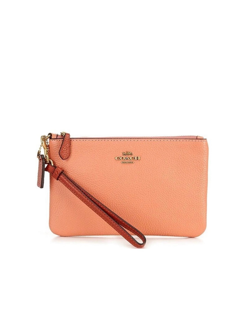 Coach Colorblock Wristlet in Light Coral